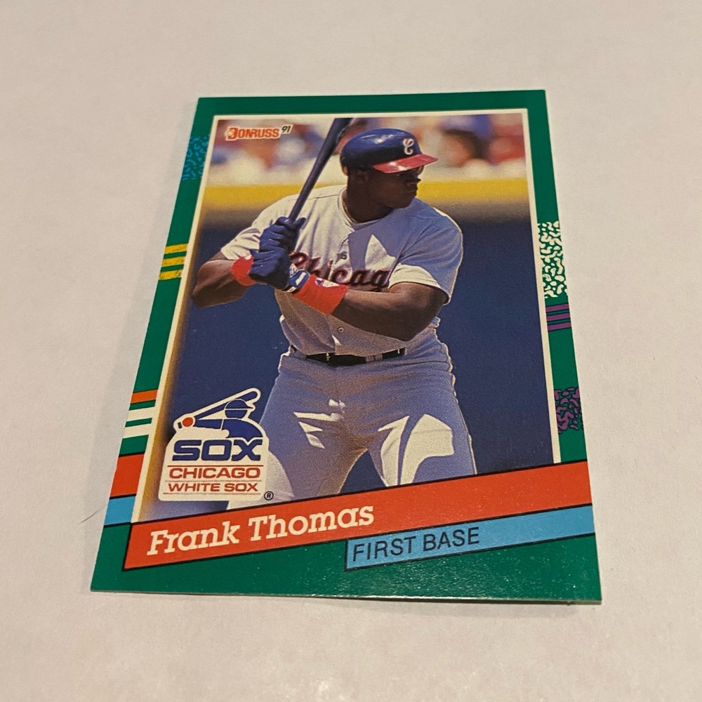 Frank Thomas RC Rookie 1990 Donruss Baseball Card Vintage Collectible - Picture 2 of 4